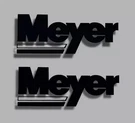Meyer Snow Plow Decal Sticker 12 Gloss Black Truck Usa Made Replacement. Fixed Price $9.99.