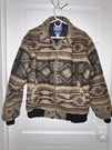 Pendleton Men Wool Full Zip Lined Navajo Aztec Western Bomber Jacket. Fixed Price $250.00.