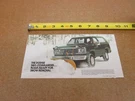 1978 Dodge Pickup Truck Sno-commander Snow Plow Meyer Sales Brochure 6PG Folder. Fixed Price $13.00.