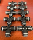 Lot Of 10 Buyers NUT0P375 Brass/poly Dot Push-in Union Tee 3/8 Inch Tube O.d.. Fixed Price $60.00.