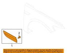 Ford Oem 17-20 Continental Fender Exterior Trim-trim Plate GD9Z16178E. Fixed Price $129.61.