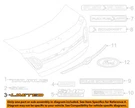Ford Oem 10-19 Taurus Trunk Lid Exterior Trim-nameplate AG1Z5442528C. Fixed Price $27.20.