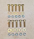 Snow Plow Cutting Edge (10) Carriage Bolts 1/2-13 X Lock Nuts Kit. Fixed Price $34.99.