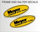 2 Meyer Snow Plow Decals Mini Frame & Salter Stickers. Fixed Price $7.95.