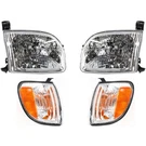 Headlights Turn Signal Lamps Kit 4 Pcs Set For Toyota Tundra Regular Access Cab. Fixed Price $128.95.