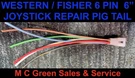 Western Snow Plow 6 Pin Joystick Controller Repair Pig Tail Usa Made Oem Colors. Fixed Price $17.95.