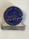 Vtg 1961 National Western Stock Show Pin Screw Denver Colorado A2. Fixed Price $25.00.