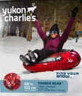 Yukon Charlie's Inflatable Snow Tube Timber Bear Red 48" 170 Lb Max Sledding New. Fixed Price $30.84.