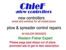 New Chief Plow Control For Fisher Western 4 Pin Fleetflex Straight Hts Prodigy. Fixed Price $280.00.