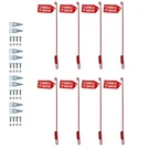 (4) 27" Snow Plow Blade Marker Guides W/ Flags Fits Western 59700 410007 SNP7900. Fixed Price $76.62.