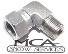 Boss Snow Plow Hydraulic Fitting Straight Angle Cylinder To Hose 90 HYD07018. Fixed Price $11.99.