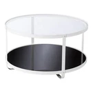 Sei Furniture Vimmerly Tempered Glass-top Cocktail Table In Black-white. Fixed Price $195.99.
