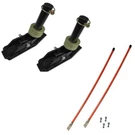 (2) New Square Plow Shoe Skid Foot Assemblies W/blade Markers For Snowblade. Fixed Price $101.69.
